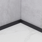 Rodapé de Poliestireno Preto 3466 3x240cm Santa Luzia