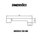 Rodapé De Poliestireno 7cm Liso Branco Barra 2 Metros Liga