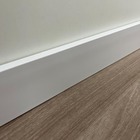 Rodapé De Poliestireno 7cm Liso Branco Barra 2 Metros Liga