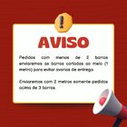 Rodapé De Poliestireno 7cm Liso Preto Barra 2 Metros Liga