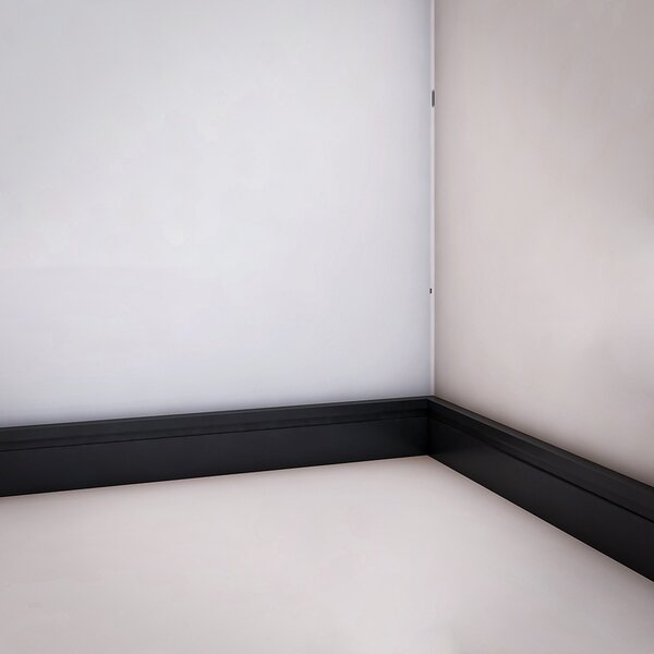 Rodapé De Poliestireno 7cm X 15mm Frisado  2,4 Metro Linear -