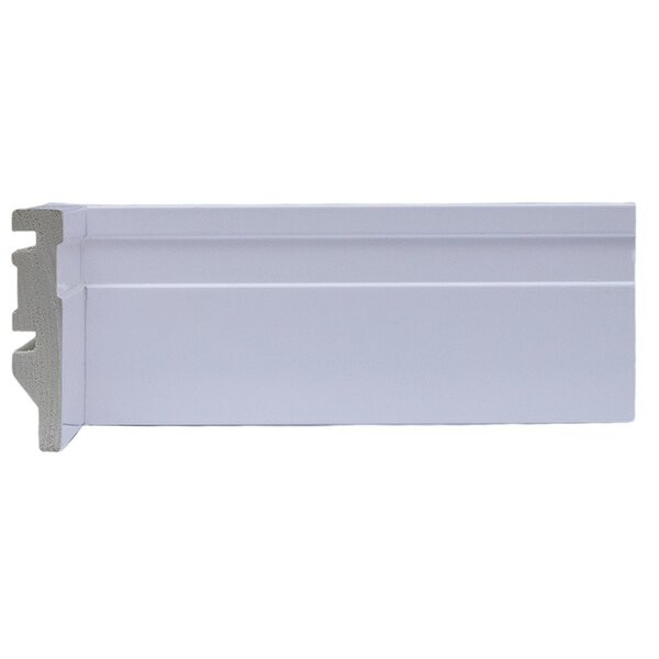 Rodapé De Poliestireno 7cmx15mm Frisado 2,4metro Linear - Cai