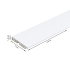 Rodapé de Poliestireno Branco 451 7x240cm Santa Luzia