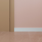 Rodapé de Poliestireno Branco Coleção LEV 7x240cm Santa Luzia