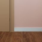 Rodapé de Poliestireno Branco Coleção LEV 7x240cm Santa Luzia