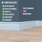 Rodapé De Poliestireno  5cm De Altura Branco Frisado VENDA PO