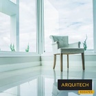 Rodapé De Poliestireno Arquitech Slim 10cm Branco Barra 2,4m