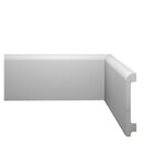 Rodapé De Poliestireno Arredondado 11cm X 18mm X 2,44m Liso E