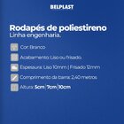 Rodapé De Poliestireno Belplast - Engenharia Liso 5cm X 10mm