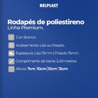 Rodapé De Poliestireno Belplast - Premium Frisado 12cm X 15mm