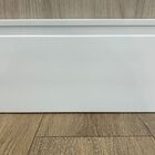 Rodapé De Poliestireno Branco Com Friso 240x15cm