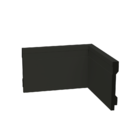 Rodapé De Poliestireno Com Friso Frisasado Resistente À Umida