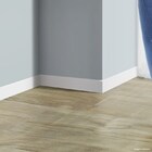 Rodapé de poliestireno EspaçoFloor liso branco 10cm x 15mm x