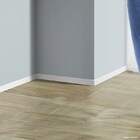 Rodapé de poliestireno EspaçoFloor liso slim branco 5cm x 10m