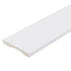 Rodapé de Poliestireno Branco Frisado B 102 RP/P 10x220cm Bellitas