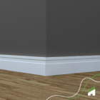 Rodapé De Poliestireno Frisado 14 Metros Altura 10 Cm Meu Rod