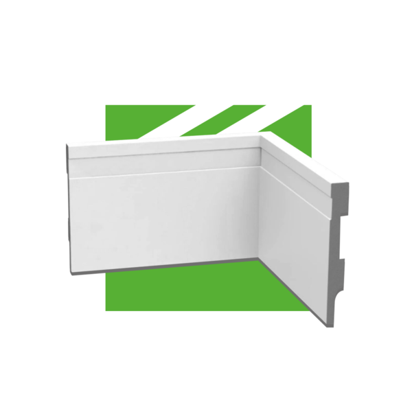 Rodapé De Poliestireno Frisado 14 Metros Altura 10 Cm Meu Rod