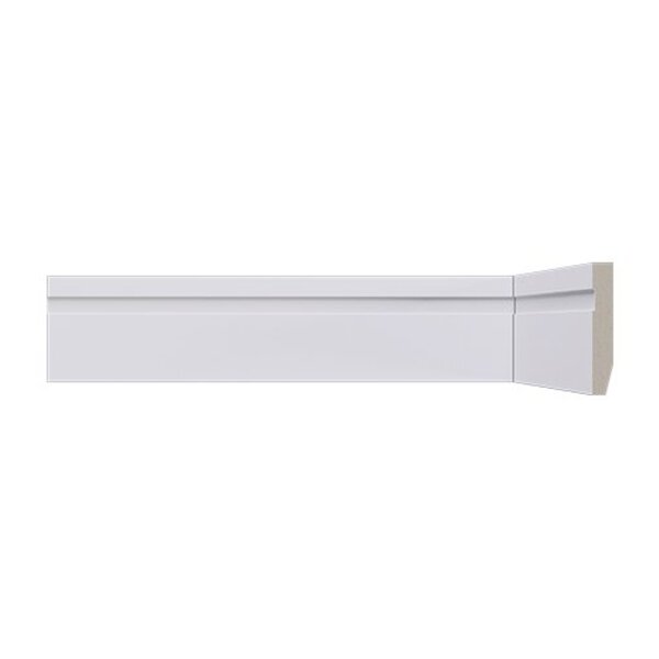 Rodapé De Poliestireno Lev52 Branco 05cm Santa Luzia