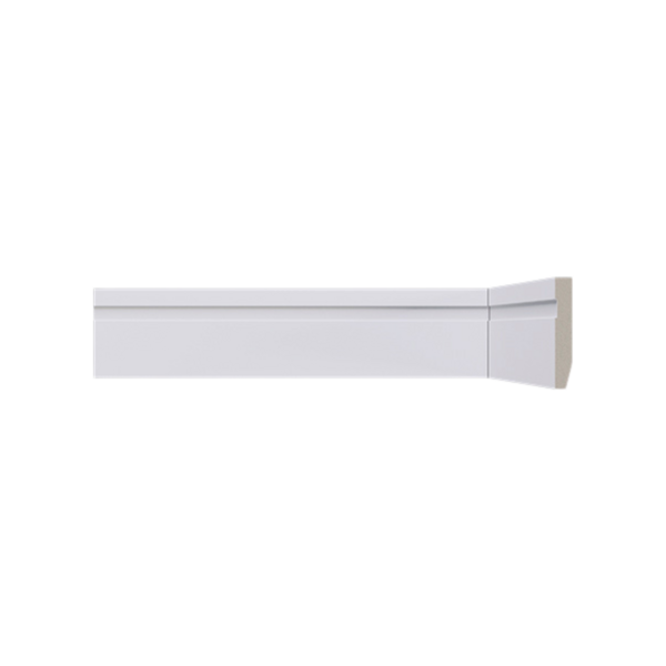 Rodapé De Poliestireno Lev52 Branco 05cm Santa Luzia