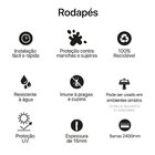 Rodapé De Poliestireno Liso 10cmx15mmx240cm Pixrevestimentos