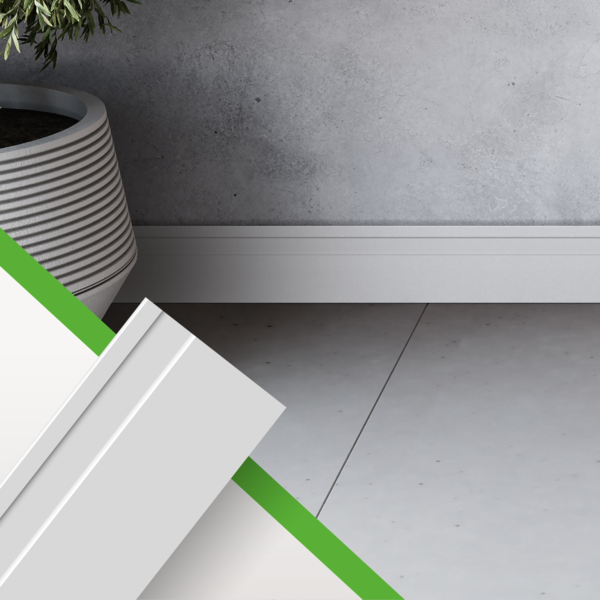 Rodapé De Poliestireno Pvc Com Friso Reforçado Resistente Imp