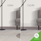 Rodapé De Poliestireno Pvc Com Friso Reforçado Resistente Imp