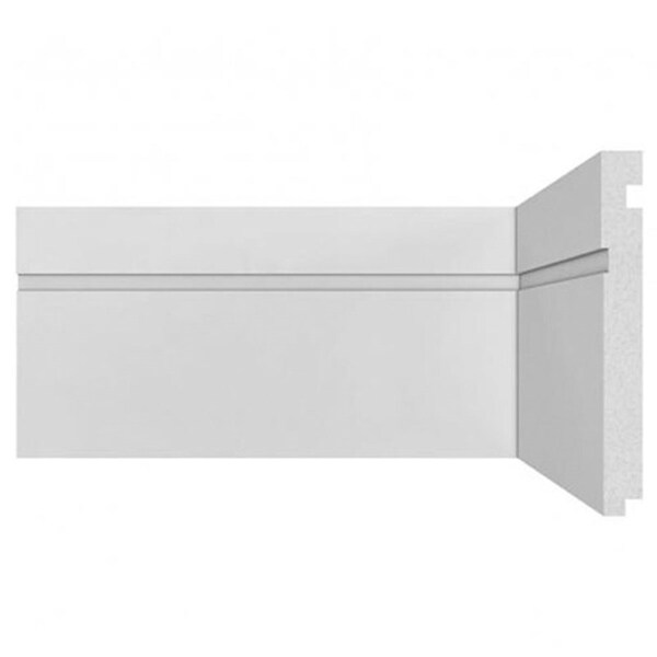 Rodapé De Poliestireno Santa Luzia Moderna 503 15cm 503 Branc