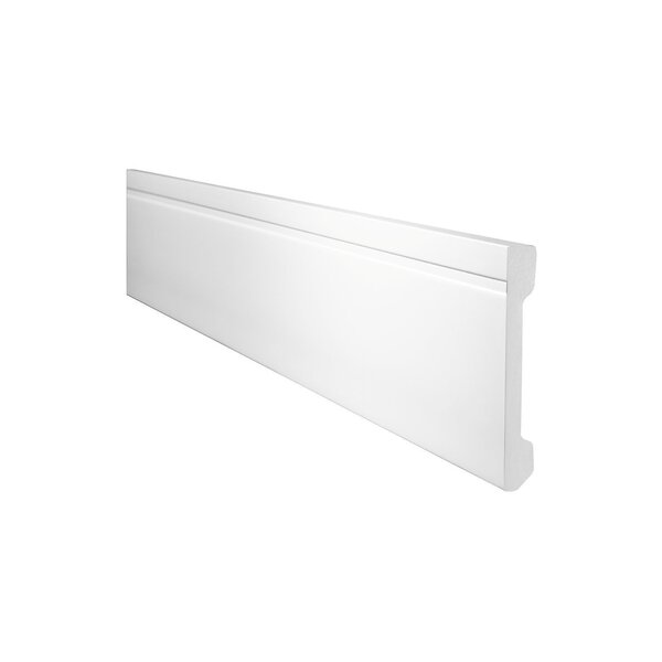 Rodapé De Poliuretano Frisado 10cm X 2,00m Rende 2 Metros Mf1