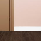 Rodapé de Porcelanato Branco Fosco 12x90cm Arts e Mosaicos