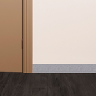 Rodapé de Porcelanato Rodapé Cinza 8x60cm Arts e Mosaicos