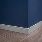 Rodapé De Pvc 10cmx15mmx2,40m - Caixa Com 6 Barra(s) - Cinza