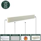 Rodapé De Pvc 10cmx15mmx2,40m Master 6 Un Azn