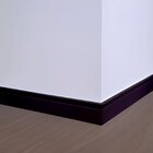 Rodapé De Pvc 7cmx15mmx2,40m - Caixa Com 6 Barra(s) - Preto