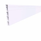 Rodapé De Pvc Branco Neve 10cm Barra De 2m Real Pvc