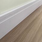 Rodapé De Pvc Branco Neve 15cm Barra De 2 Mt Real Pvc