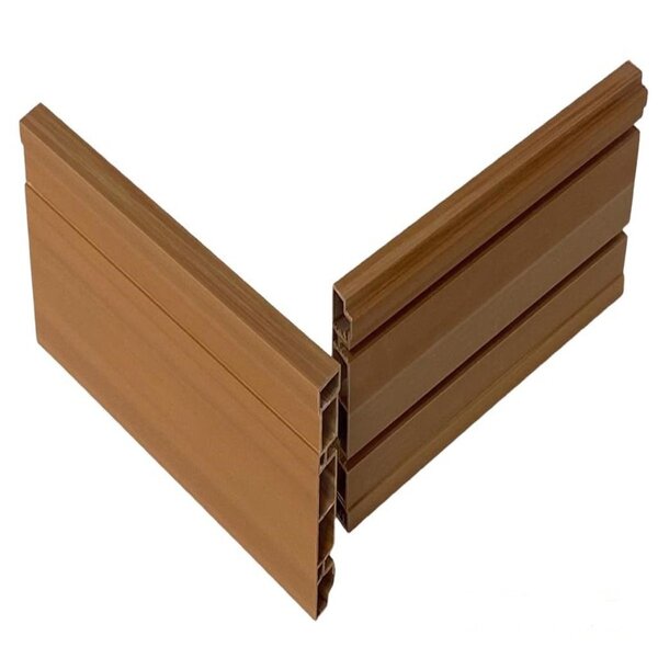 Rodapé De Pvc Cor Cerejeira 15cm Barra De 2,40 Metros Real