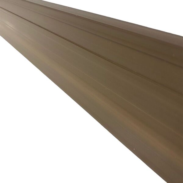 Rodapé De Pvc Mogno 10cm Barra De 2 Metros Real Pvc