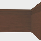 Rodapé De Pvc Plasbil Nobre 10cm Mogno Barra 2,4m