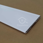 Rodapé De Pvc Plasbil Nobre 15cm Branco Barra 2,4m