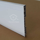 Rodapé De Pvc Plasbil Nobre 15cm Branco Barra 2,4m