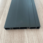 Rodapé De Pvc Preto 10cm Barra De 2 Mt Real Pvc