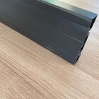 Rodapé De Pvc Preto 7cm Barra De 2 Metros Real Pvc