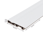 Rodapé de WPC Laca Branco Frisado 1,5x10,5x240cm Ecovale