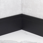 Rodapé de WPC Laca Preto Frisado 1,8x15x240cm Ecovale