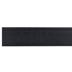 Rodapé de WPC Laca Preto Frisado 1,8x15x240cm Ecovale