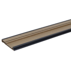 Rodapé de WPC Laca Preto Frisado 1,8x15x240cm Ecovale