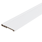 Rodapé de WPC Laca Branco Frisado 1,8x15x240cm Ecovale