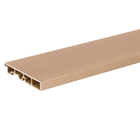 Rodapé de WPC Laca Bronze Liso 1,5x10,5x240cm Ecovale