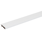 Rodapé de WPC Laca Branco Liso 1,5x7x240cm Ecovale