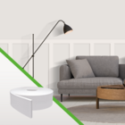 Rodapé E Painel Ripado De Eva Autocolante Branco 2 Em 1 Meu R